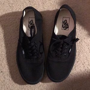 NWOT black authentic vans